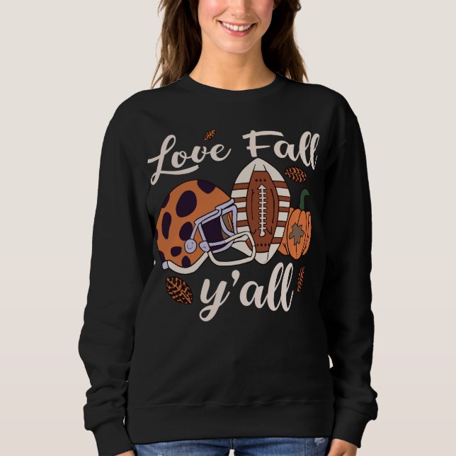 Love Fall Y'all Shirt Trendy Fall Shirt Cute Fall  (Front)