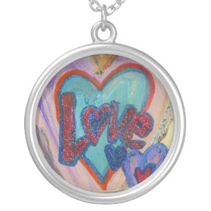 Love Family Hearts Pendant Necklace