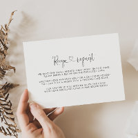 Love Fancy Script Wedding Recipe Request