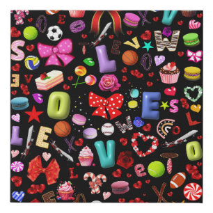 Love Faux Canvas Print