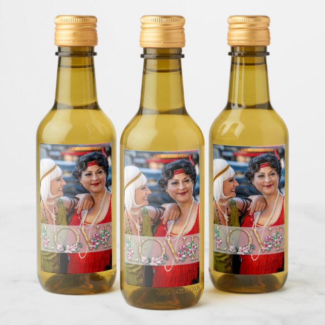 LOVE Favorite Photo Wine Label (Bottles)