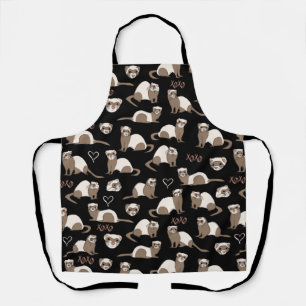 Love Ferrets - Black Apron