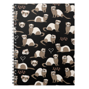 Love Ferrets - Black Notebook