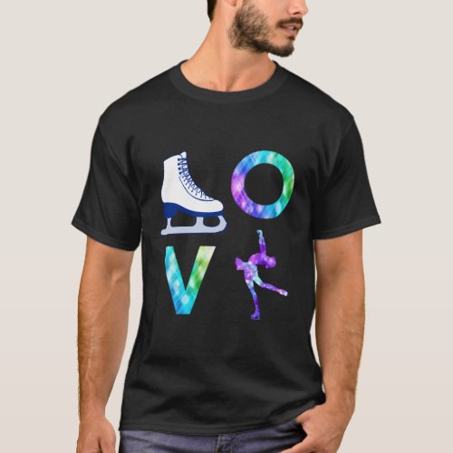 Love Figure Skating Ice Skater T_Shirt