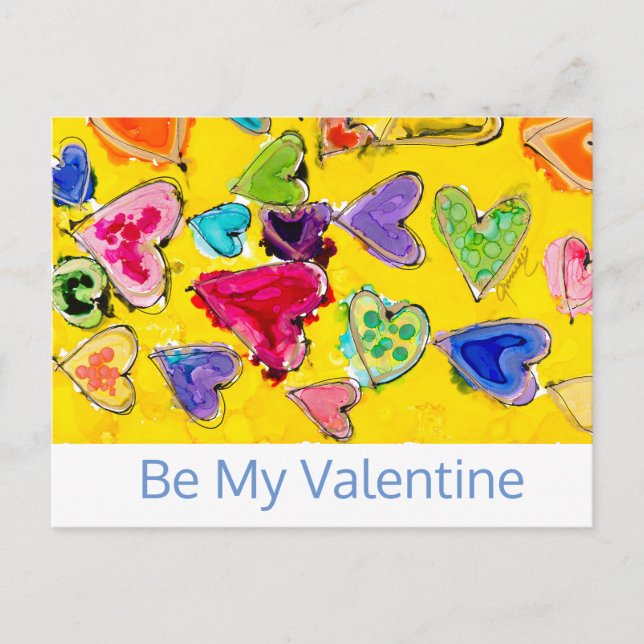 Love Filled Hearts Lovitude Postcard (Front)