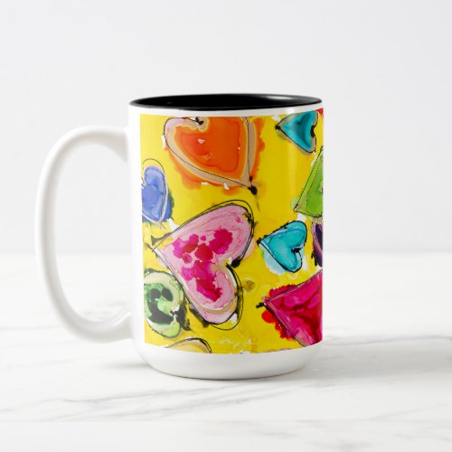 Love Filled Hearts Mug