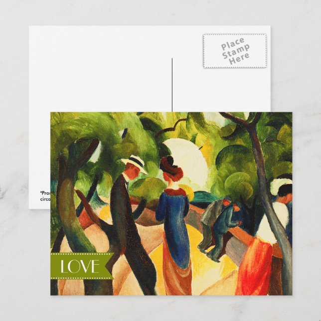 Love. Fine Art Valentine's Day Holiday Postcard (Front/Back)
