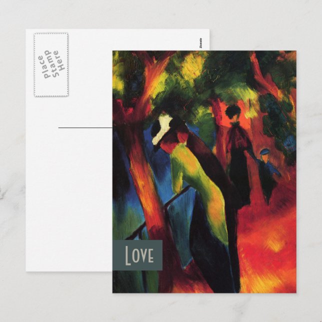 Love. Fine Art Valentine's Day  Holiday Postcard (Front/Back)