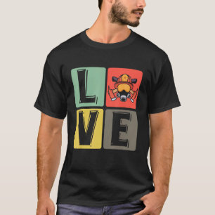 Love Firefighter Fire Department Fighter Fireman T-Shirt