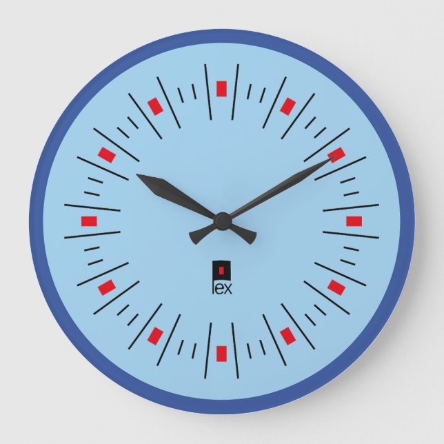 LOVE FIRST SERIES LEX COLORS by Masanser Large Clock (Front)