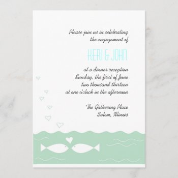 Love Fish 2 Invitation by goskell at Zazzle