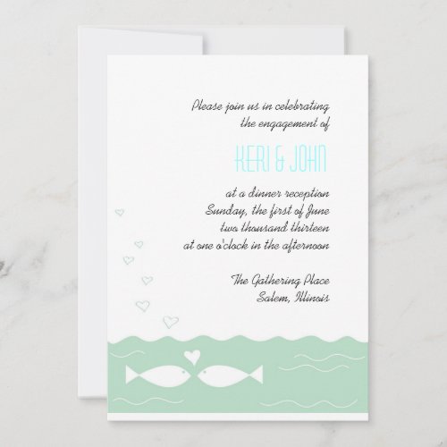 Love Fish 2 Personalized Invites