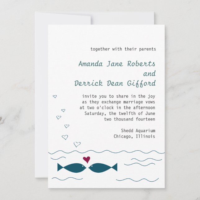 Love Fish Invitation (Front)