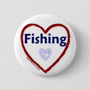 Love Fishing Button