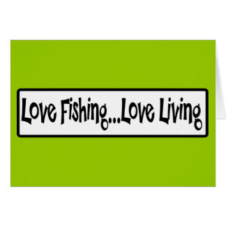 Love Fishing Love Living Cards