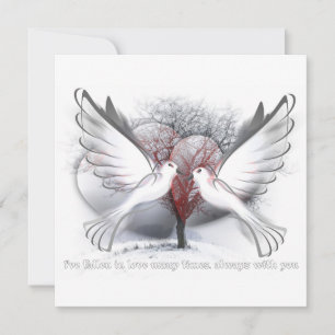 Love Flat Thank You  Card