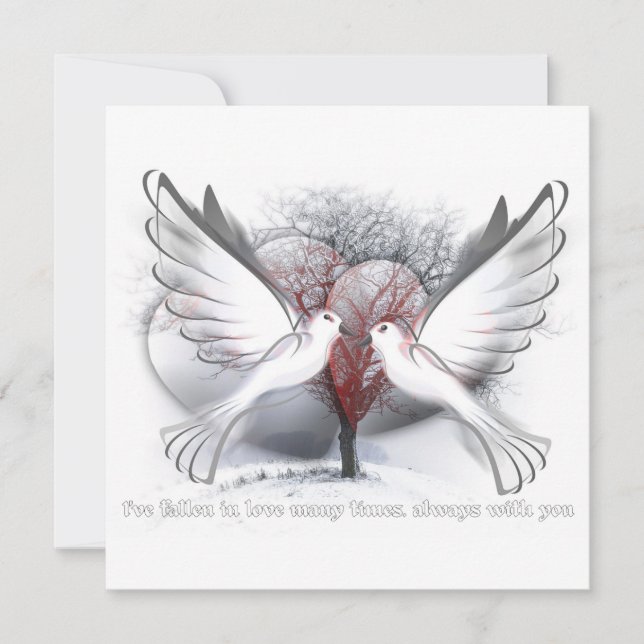 Love Flat Thank You  Card (Front)