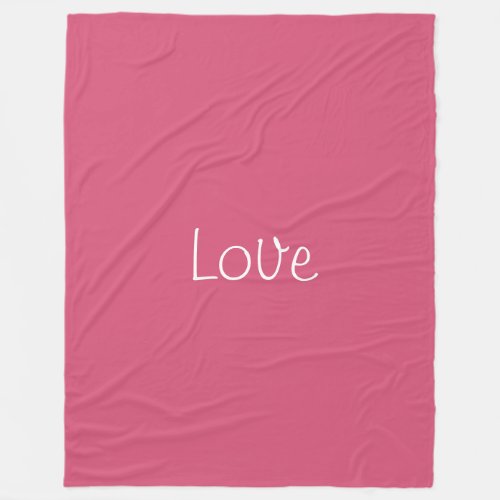 Love Fleece Blanket