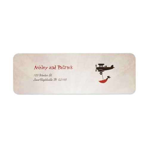 LOVE FLIGHT Adress Label