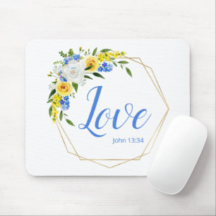 Love Floral Mouse Pad