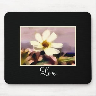 love floral mousepad