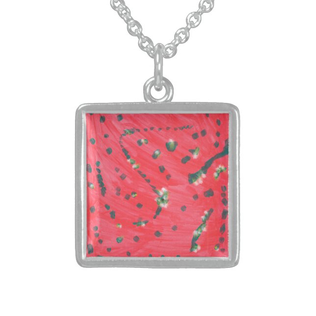 Love Flow Sterling Silver Necklace (Front)