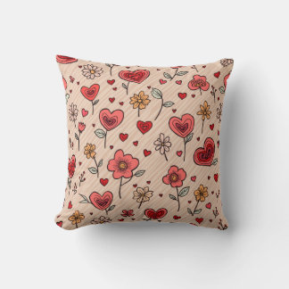 love flower pillow cushion