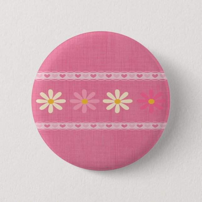 Love Flowers Button (Front)