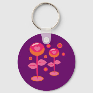 Love Flowers Keychain