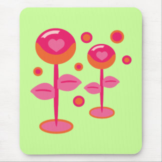 Love Flowers Mouse Pad