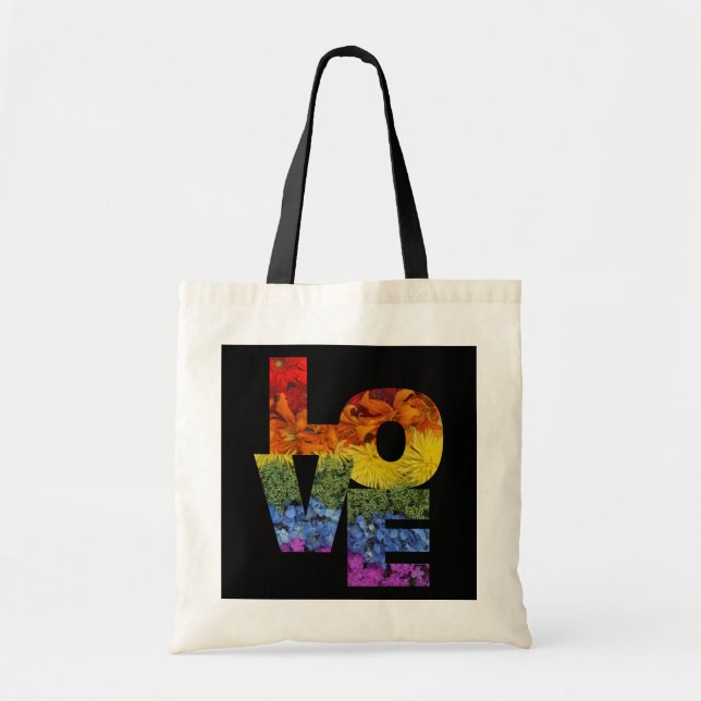 LOVE Flowers Tote Bag (Front)