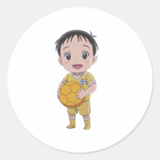 Love football classic round sticker