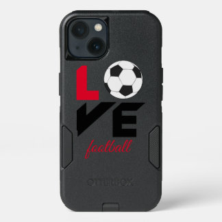 Love football iPhone 13 case
