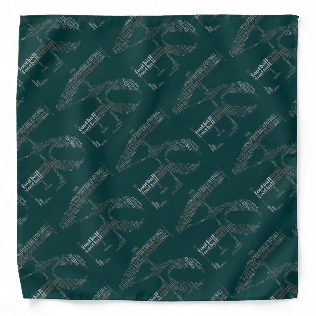 LOVE FOOTBALL Pattern bandana (Front)