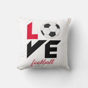 Love football throw pillow