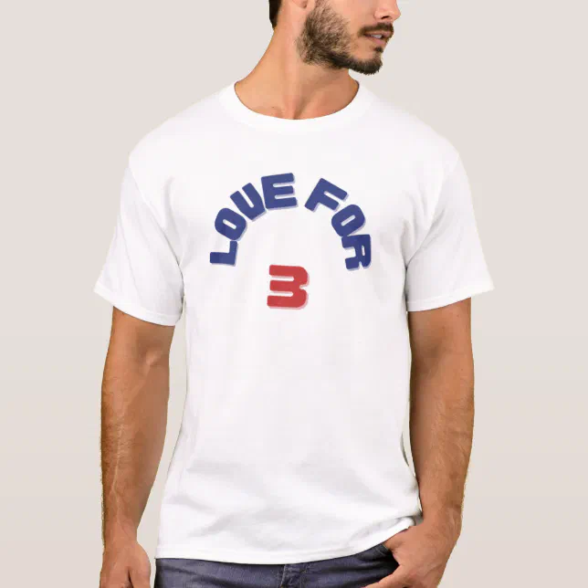 Love For 3 Damar Shirt, Custom prints store