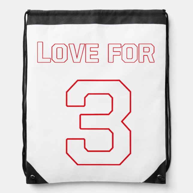 LOVE FOR 3 DRAWSTRING BAG (Front)