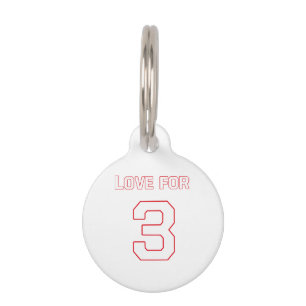 LOVE FOR 3 PET ID TAG