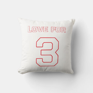 LOVE FOR 3 THROW PILLOW