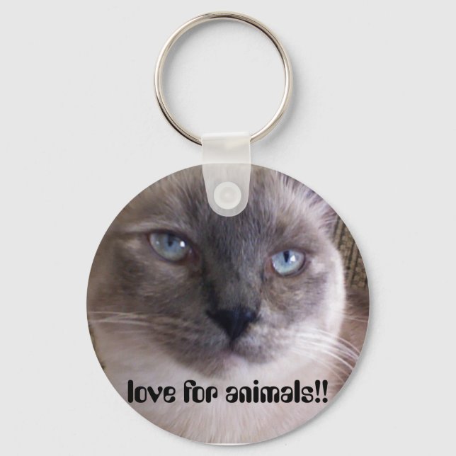 love for animals!! (key chain) keychain (Front)