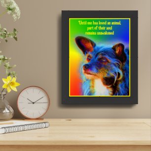 Love For Animals Quote Inspirational Framed Framed Art