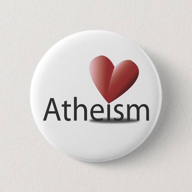 Love for atheism button (Front)