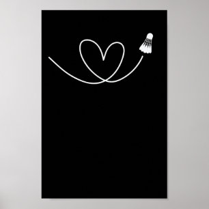 love for badminton badminton poster