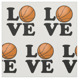 Love for Basketball Fabric