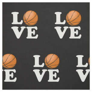Love for Basketball Fabric