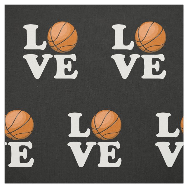 Love for Basketball Fabric (Swatch)