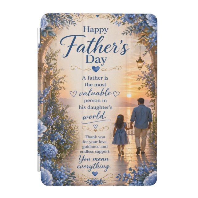 LOVE FOR DAD FROM DAUGHTERS iPad MINI COVER (Front)