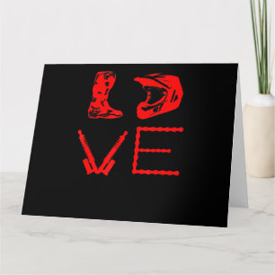 Love For Dirt Bike Funny Gift For Bikers Card