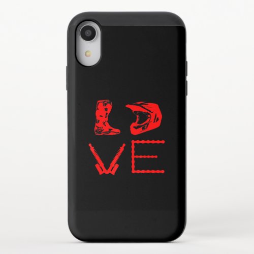 Love For Dirt Bike Funny Gift For Bikers iPhone XR Slider Case