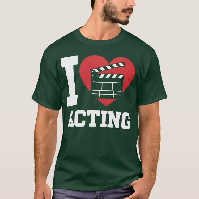 Love for Filmmaking Clapperboard Heart friends T-Shirt (Front)